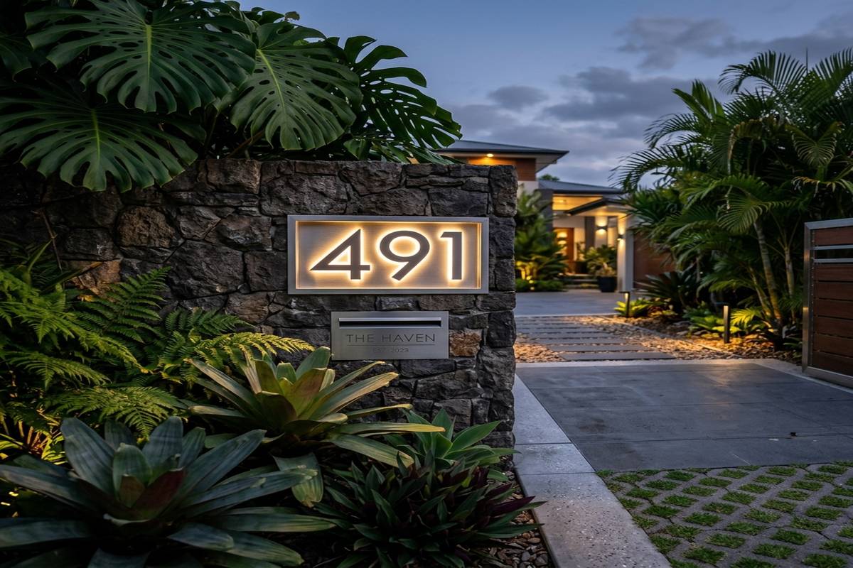 21 Modern House Number Ideas to Instantly Elevate Your Home’s Curb Appeal