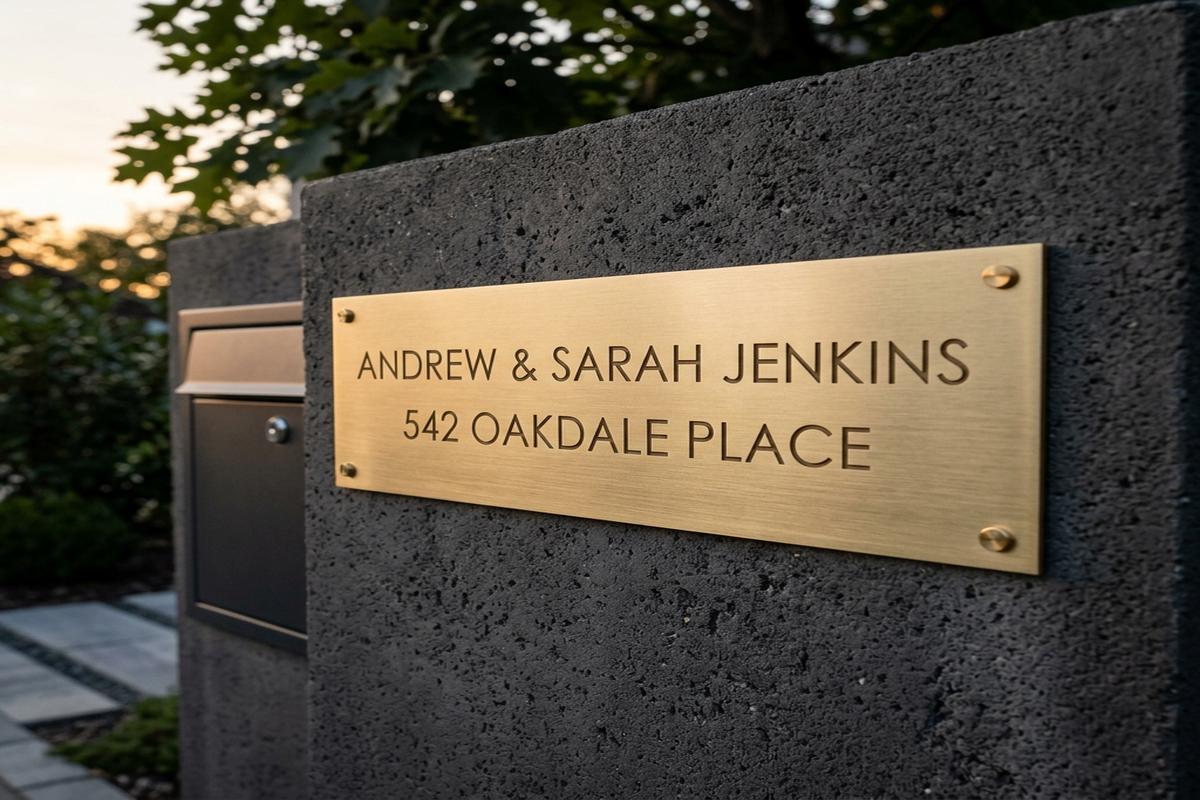15 Modern Mailbox Name Plate Ideas to Instantly Boost Your Curb Appeal