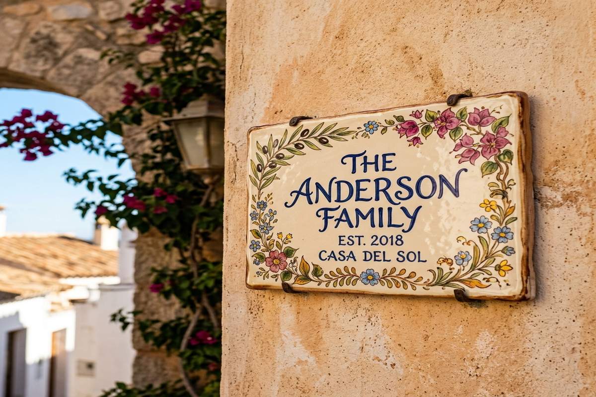 Ceramic & Stone Name Plates Crafting & Installation
