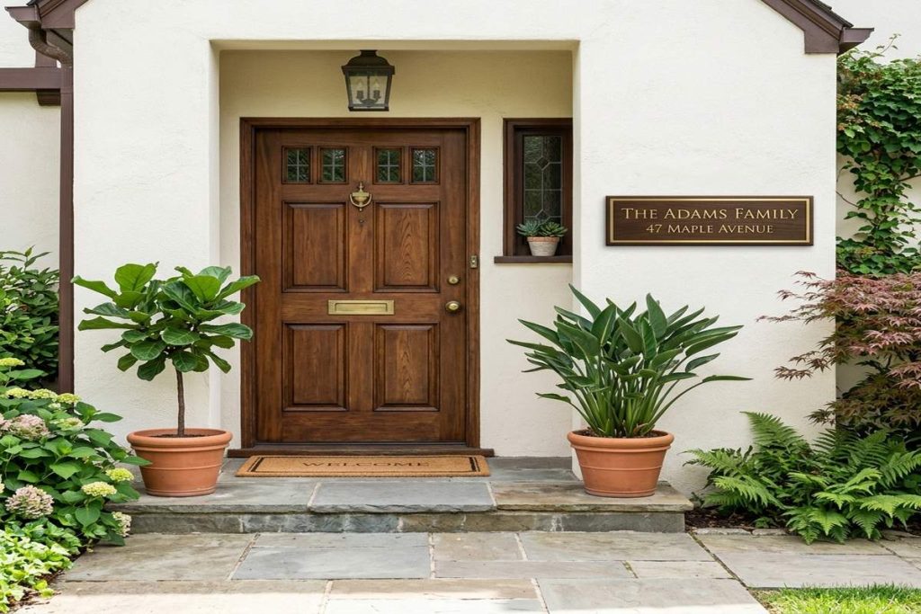 Where and How to Place a Name Plate on Your Main Door: Vastu, Feng Shui, and Curb Appeal Guide